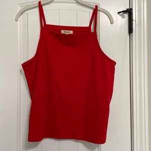 Madewell red tank top NWOT